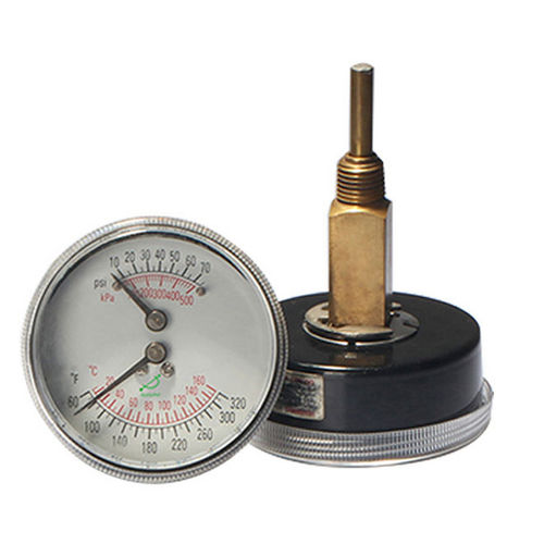 Thermomanometer mit Zifferblatt-Anzeige - WHT-2B - Shanghai QualityWell industrial CO.,LTD. - Rohrfeder / für Schifffahrtsanwendungen / für Öl