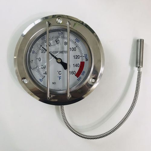 Thermometer / Gasdruck mit Fernleitung - 400RF11022P - Shanghai QualityWell industrial CO.,LTD. - mit direkter Anzeige / stationär / Flansch