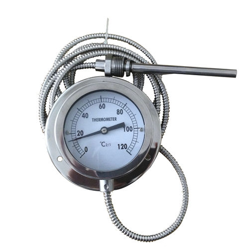 Thermometer / Gasdruck mit Fernleitung - 221RF12122-2 - Shanghai QualityWell industrial CO.,LTD. - mit direkter Anzeige / IP65 / Flansch