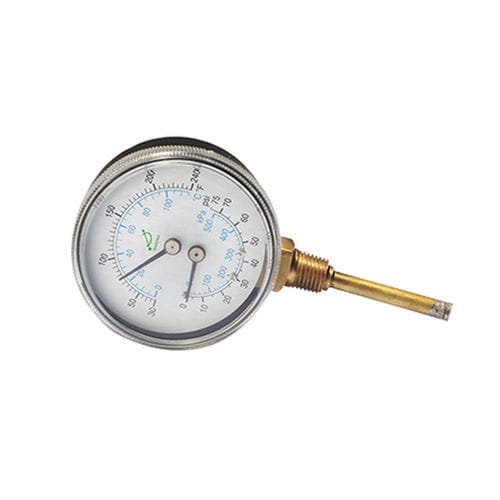 Thermomanometer mit Zifferblatt-Anzeige - WHT-1I - Shanghai QualityWell industrial CO.,LTD. - Edelstahl / Rohrfeder / für Schifffahrtsanwendungen