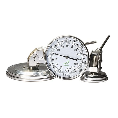 Bimetall-Thermometer - A500C - Shanghai QualityWell industrial CO.,LTD. - mit Zifferblatt-Anzeige / mit verstellbarem Zeiger / stationär