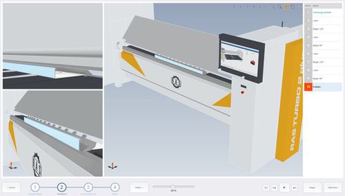 Simulationssoftware - TURBO2plus  - RAS Reinhardt Maschinenbau GmbH - Netzwerk / Maschinen / 3D