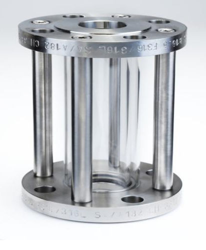 Durchflussanzeiger - T - Visilume Ltd - rohrförmig / Glas