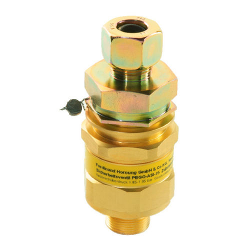 Sicherheitsventil für Gas - Asi 35 - Hornung GmbH - DIN / Messing / Kolben