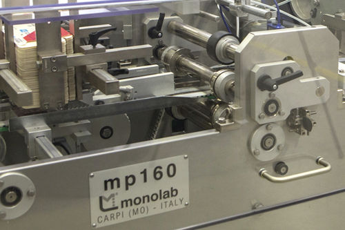Kartonierer für Blister - MP160 - Monolab Srl - seitlich / medizinisch / für die Pharmaindustrie