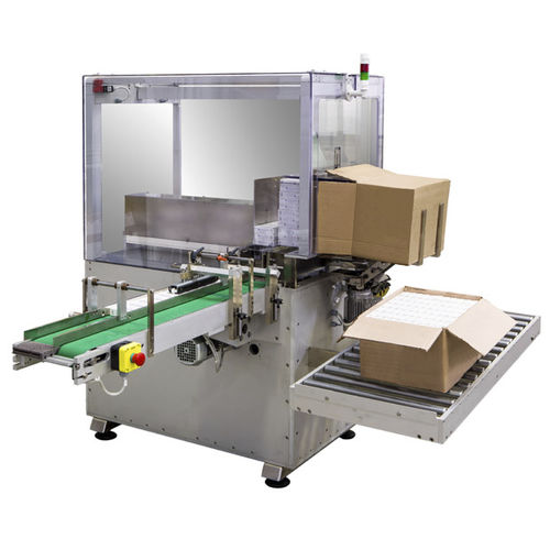 Seitlicher Kartonpacker - CM30 - Monolab Srl - halbautomatisch / für Pharmaprodukte / für medizinische Anwendung