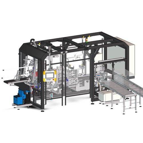 Seitlicher Kartonpacker - MG Tech - vollautomatisch / für Schachteln / für die Lebensmittelindustrie