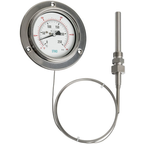 Thermometer / Gasdruck mit Fernleitung - TXC063XA - STIKO - analog / Einschraub