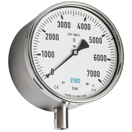 Analoges Manometer - PBX-SF - STIKO - Edelstahl / Rohrfeder / Hochdruck