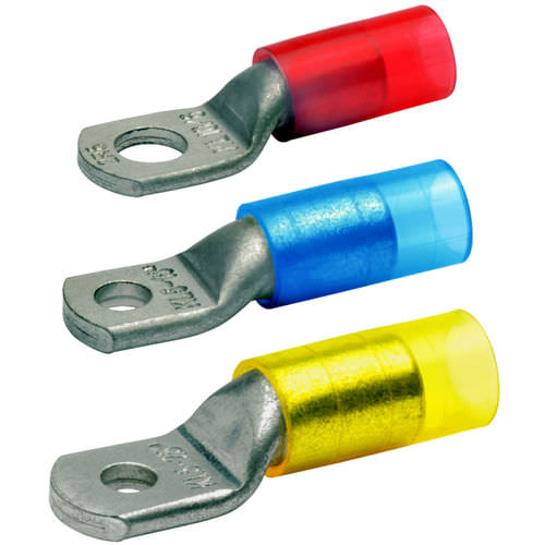 Lötfreier Kabelschuh / Ring - 602R5 - 609R12 - Klauke - rohrförmig / isoliert / Kupfer