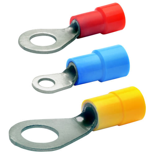 Lötfreier Kabelschuh / Ring - 6192 - 65012 - Klauke - rohrförmig / isoliert / Kupfer