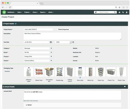 Management-Software - WebCenter - Esko-Graphics - für die Verpackungsindustrie / webbasiert