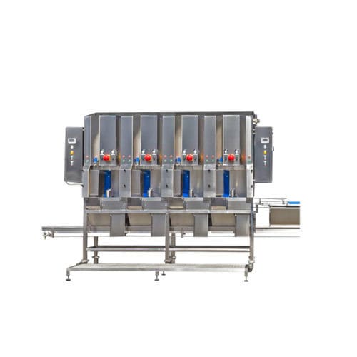 Halbautomatische Schäl- und Entstrunkmaschine - PL1D/PL2D/PL4D - PND Fruit Processing Machinery - Ananas / Melonen / für Butternut Kürbisse