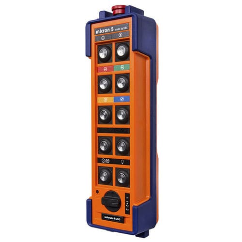 Funkfernsteuerung - micron 5 - HBC-radiomatic - mit Knöpfen / mit Drehknopf / Industrie