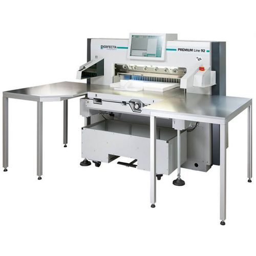 Planschneider mit Digitalanzeige - 92 PREMIUM Line - perfecta - Hochgeschwindigkeit / mit Präzisionslicht / mit Zufuhrtisch
