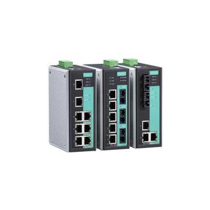 Ethernet-Switch / managed - EDS-405A/EDS-408A series - Moxa Europe - 8 Ports / für DIN-Schiene / Industrie