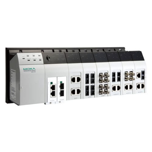 Ethernet-Switch / managed - EDS-728 - Moxa Europe - 24 Ports / Gigabit / PROFINET