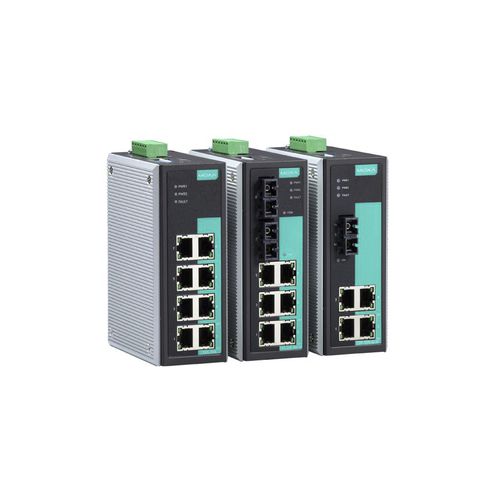 Ethernet-Switch / unmanaged - EDS-305/308 - Moxa Europe - 5 Ports / redundant