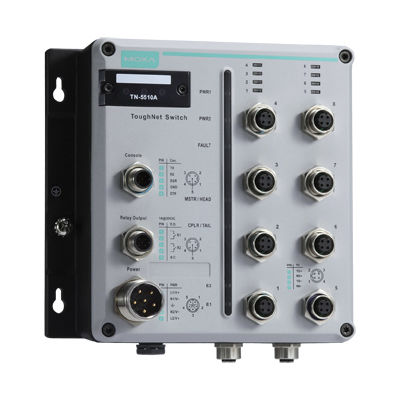 Ethernet-Switch / managed - TN-5510 series - Moxa Europe - 12 Ports / Gigabit / redundant
