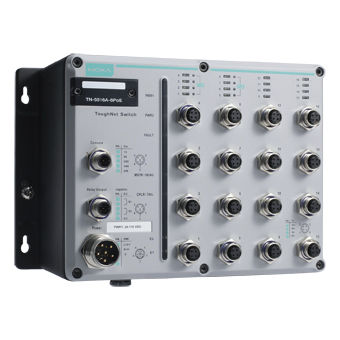Ethernet-Switch / managed - TN-5516-8PoE series - Moxa Europe - 12 Ports / drahtlos / PoE