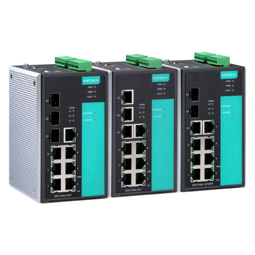 Serie-Geräteserver - NPort IA5150A/IA5250A/IA5450A series - Moxa Europe - Ethernet / Industrie / redundant