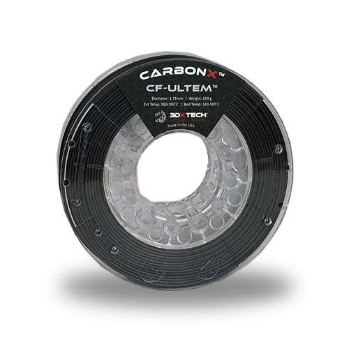 PEI-Filament / für 3D-Drucker - CarbonX™ CF-Ultem® - 3DXtech - 1,75 mm / schwarz / karbonfaserverstärkt