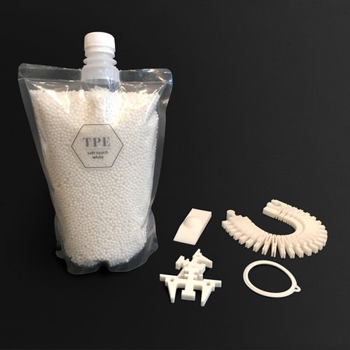 Pellet für 3D-Drucker / TPE - Soft Touch - Pollen - weiß