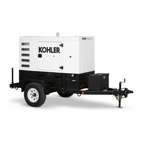Diesel-Stromaggregat - 35REOZT4 - KOHLER POWER SYSTEMS - einphasig / schleppbar / 50 Hz