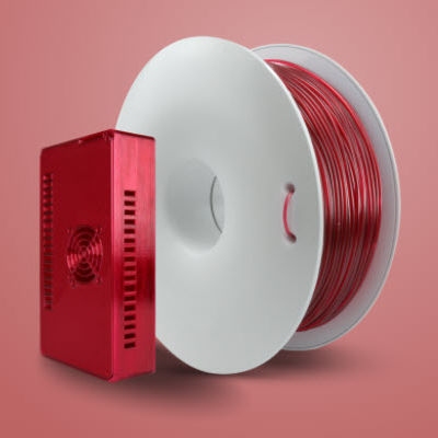 PETG Filamente / für 3D-Drucker - Fiberlogy - 1,75 mm / rot