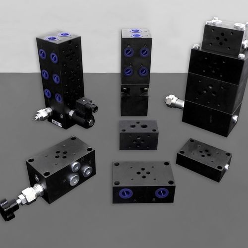 Gusseisen-Verteilerblock - EUROFLUID HYDRAULIC SRL - Mehrweg / für Hydraulikanwendung / für Magnetventil