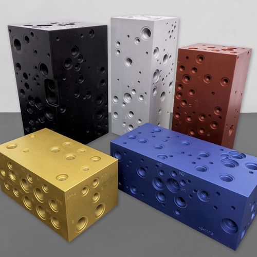 Aluminium-Verteilerblock - EUROFLUID HYDRAULIC SRL - Mehrweg / für Hydraulikanwendung / Flansch