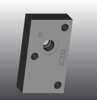 Gusseisen-Grundplatte - EC333 - EUROFLUID HYDRAULIC SRL - rechteckig / Cetop 3 / hydraulisch