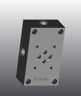 Gusseisen-Grundplatte - ES3D38L - EUROFLUID HYDRAULIC SRL - rechteckig / Cetop 3 / hydraulisch