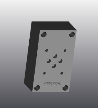 Gusseisen-Grundplatte - ES3D38PL - EUROFLUID HYDRAULIC SRL - rechteckig / Cetop 3 / hydraulisch