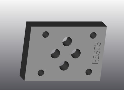 Modulare Grundplatte - EB503 - EUROFLUID HYDRAULIC SRL - Gusseisen / rechteckig / Cetop 3