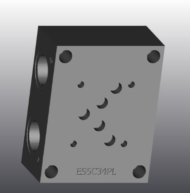 4-Wege-Verteilerblock - ES5C34PL - EUROFLUID HYDRAULIC SRL - Gusseisen / Cetop 5
