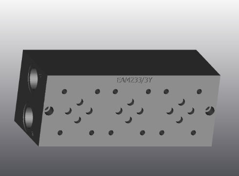2-Wege-Hydraulikblock - EAM233/Y - EUROFLUID HYDRAULIC SRL - Aluminium / Cetop 3