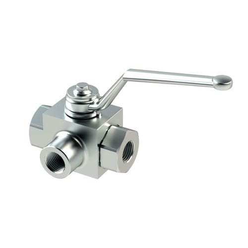 Kugelventil - RAS3-BSPP series - Oleoweb Srl - Hebel / für Öl / Stahl