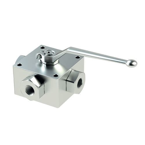 Kugelventil - RAS4-BSPP series - Oleoweb Srl - Hebel / Durchsatzkontrolle / für Öl