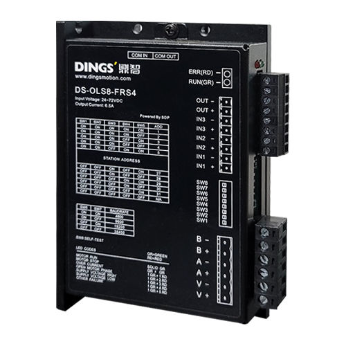 Mikroschritt-Motorcontroller - DS-OLS8-FRS4 - Jiangsu DINGS' Intelligent Control Technology - DC / Open-Loop / für RS-485 Schnittstellen