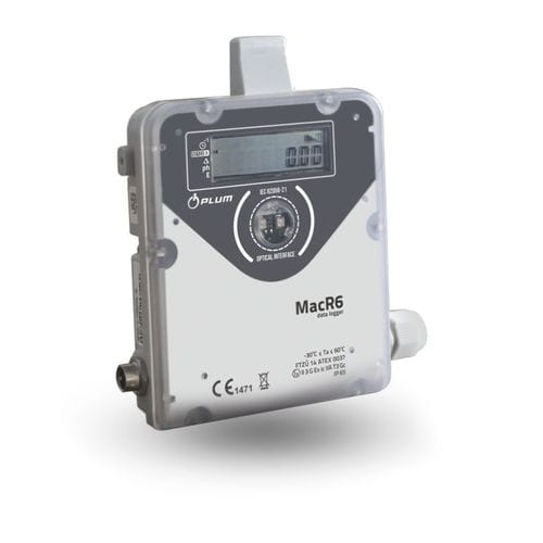 Durchfluss-Datenlogger - MacR6 - PLUM Sp z.o.o - drahtlos / mit LCD-Display / intelligent
