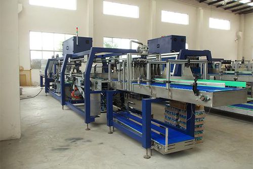 Automatische Schrumpffolienverpackungsmaschine - JND-500A - Shenzhen J&D Drinking Water equipment Co Ltd - für Glasflaschen / für Kunststoffflaschen / für die Lebensmittel- und Getränkeindustrie