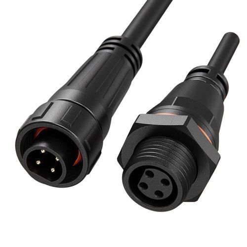 Stromversorgungs-Steckverbinder - Shenzhen Jnicon Technology Co., Ltd. - Kabel zu Kabel / rund / mit Schraubverriegelung