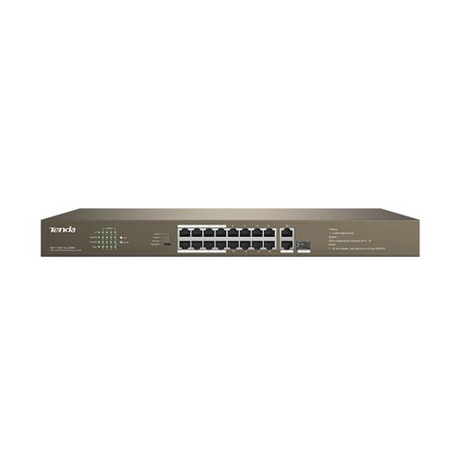 Ethernet-Switch / unmanaged - TEF1118P - Shenzhen Tenda Technology Co.,Ltd. - 16 Ports / Gigabit / drahtlos
