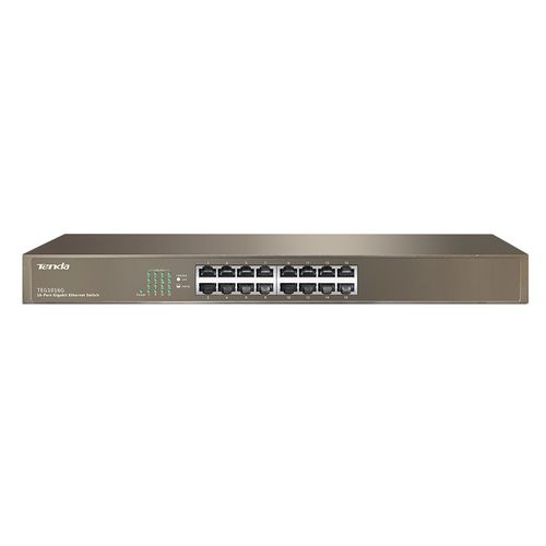 Ethernet-Switch / unmanaged - TEG1016G     - Shenzhen Tenda Technology Co.,Ltd. - 16 Ports / Gigabit-Ethernet / rackgelagert
