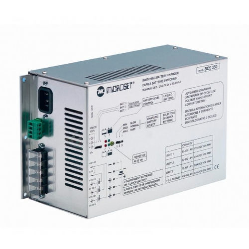 Batterieladegerät für Elektrofahrzeug - BCS 130 - Microset - für LKW / für Schifffahrtsanwendungen / für Solaranwendungen