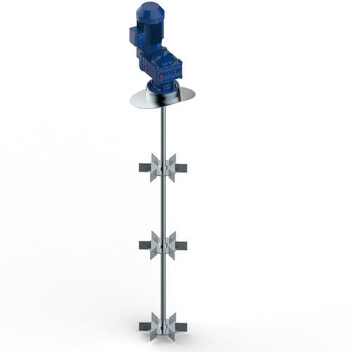 Rushton-Turbine Rührwerk - MGT industries ltd - vertikal / für Flüssigkeiten / flüssig/Gas