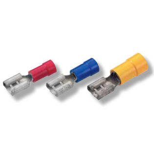 Lötfreier Kabelschuh / innen - 3002 series - Druseidt - flach / isoliert / Messing