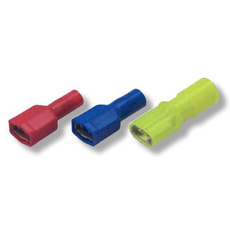 Lötfreier Kabelschuh / innen - 300 series - Druseidt - flach / isoliert / Messing