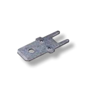 Lötfreier Kabelschuh / Flanschen-Gabel - 04721 - Druseidt - flach / ohne elektrische Isoliereigenschaften / Messing